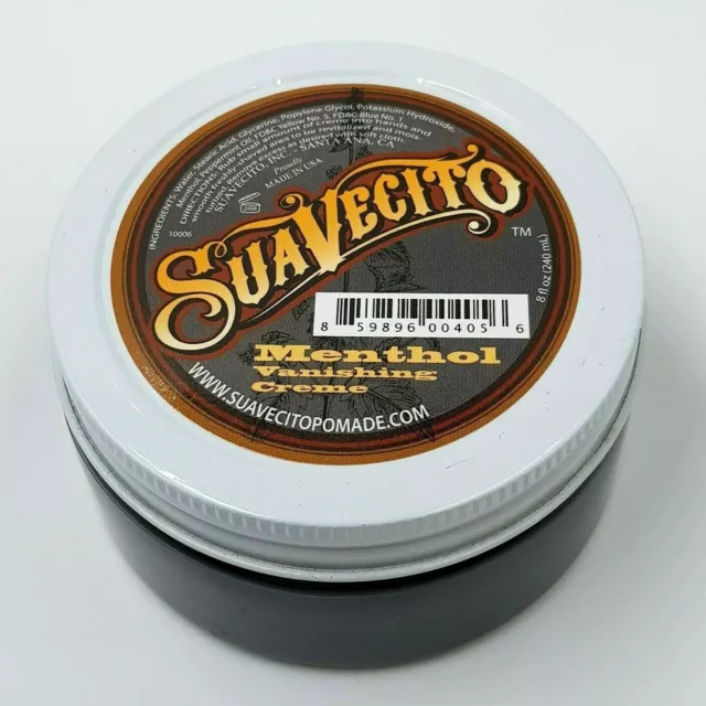 Suavecito Menthol Vanishing Creme After Shave 240ml Mens Shave Barber