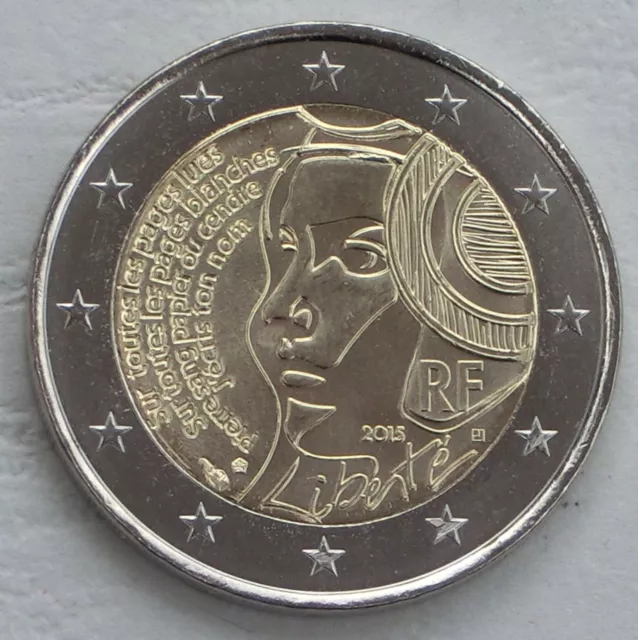 2 Euro Gedenkmünze Frankreich 2015 Föderationsfest unz.