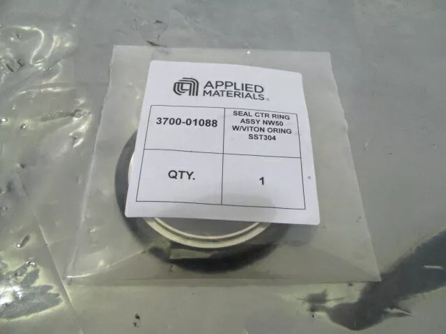 AMAT 3700-01088 Seal CTR Ring Assembly NW50, O-Ring, SST304, 452212