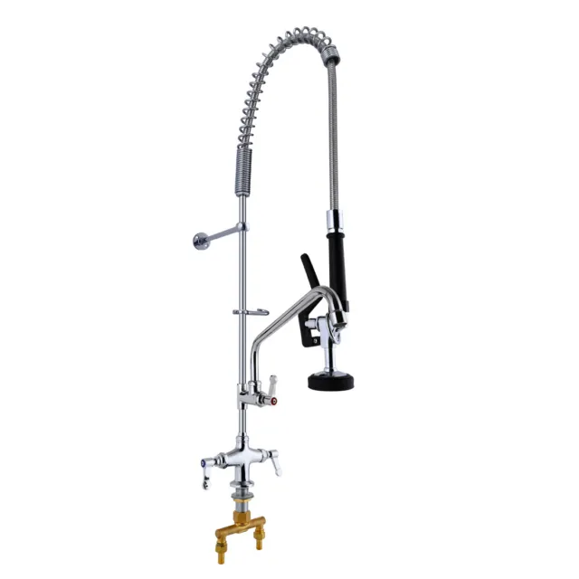 MaxSen Commercial Kitchen Faucet Pre-rinse Sprayer Faucet,Deck Mount 47" high
