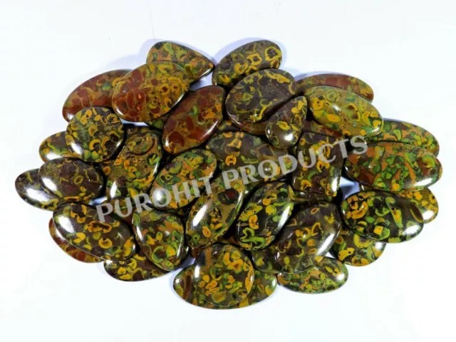 Natural Designer Fruit Jasper Mix Cabochon Loose Gemstone For Jewelry Making 3