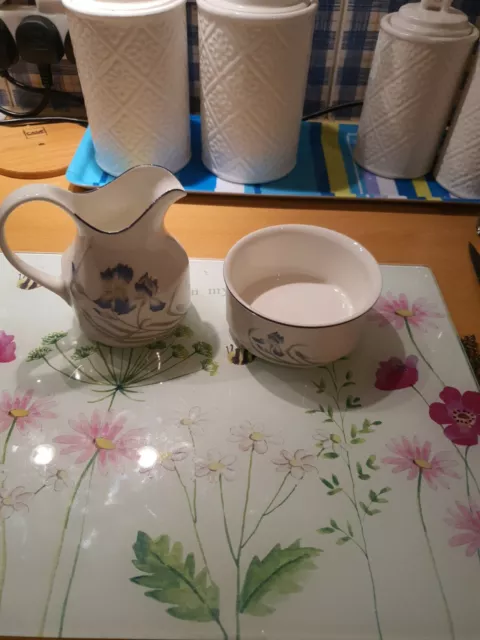 Royal Doulton MINERVA Milk Jug and Sugar Bowl - Cabinet Condition (Boxed)
