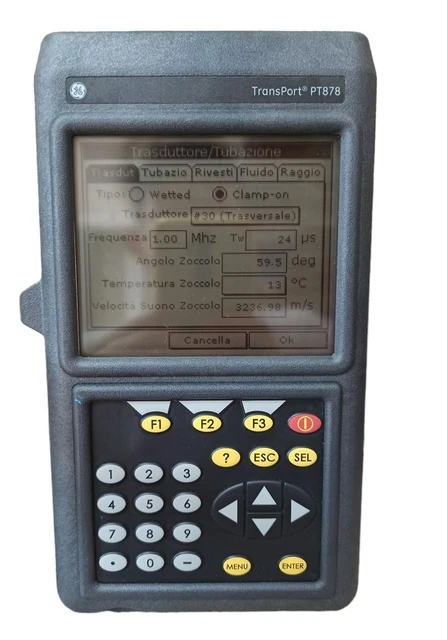 GE PANAMETRICS TRANSPORT PT878 ultrasonic portable liquid flowmeter EUR ...