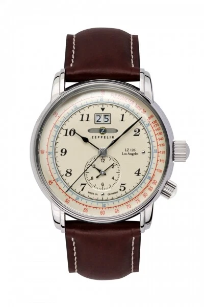 Zeppelin LZ126 Los Angeles 8644-5 Dual Tempo Orologio da Polso