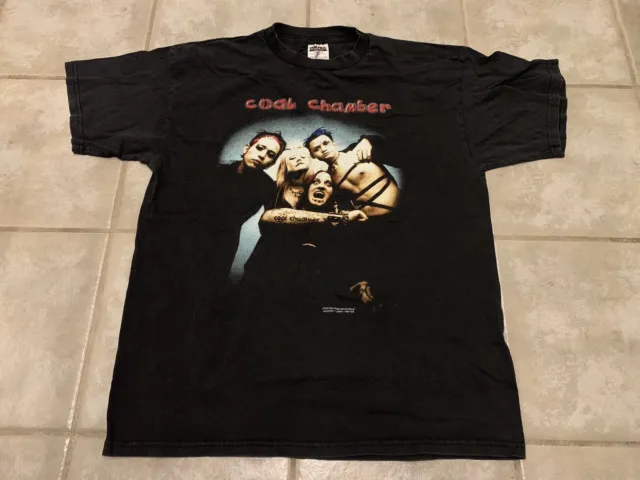 VINTAGE Coal Chamber 1999 Shirt XL 90s Deftones Nu Metal Korn Tool Pantera RARE