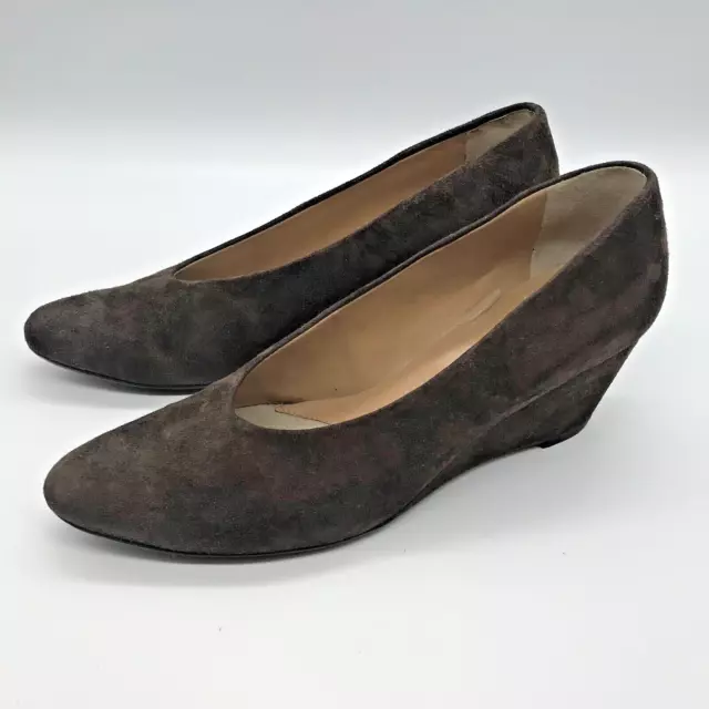 VANELi Dilys Women's size 8.5 S Wedge Heel Brown Fango Suede Comfort Pump Shoes