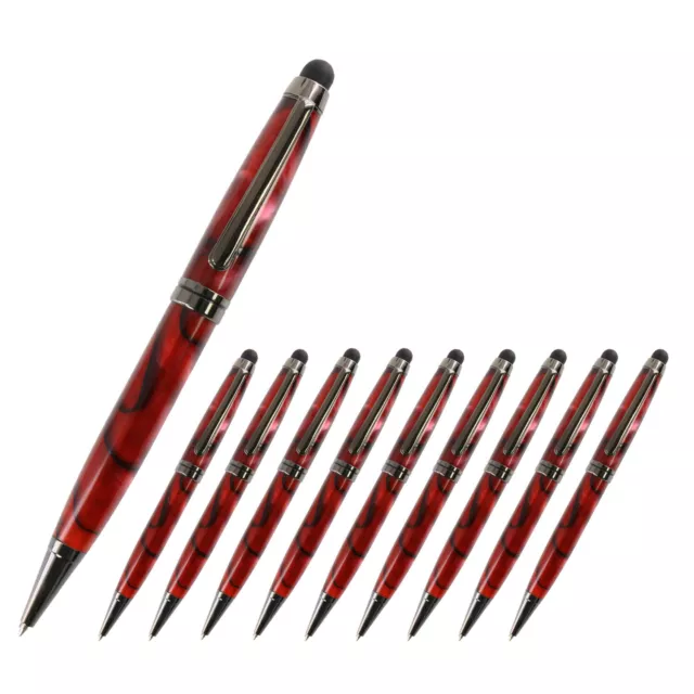 European Touch Pen Kit, Gun Metal Finish, 10 Pack, Legacy Woodturning