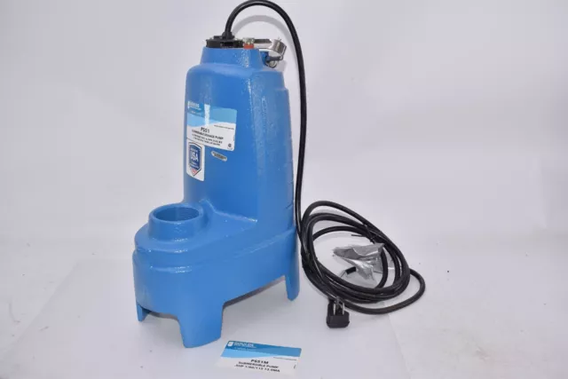 NEW GOULDS PS51M Submersible Sewage Pump .5HP 115V 1PH For Use In A Tank or Basi