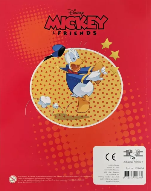 Malbuch Disney Donald Duck Mega Color DIN A4 mit 120 Malvorlagen + 25 Sticker 3