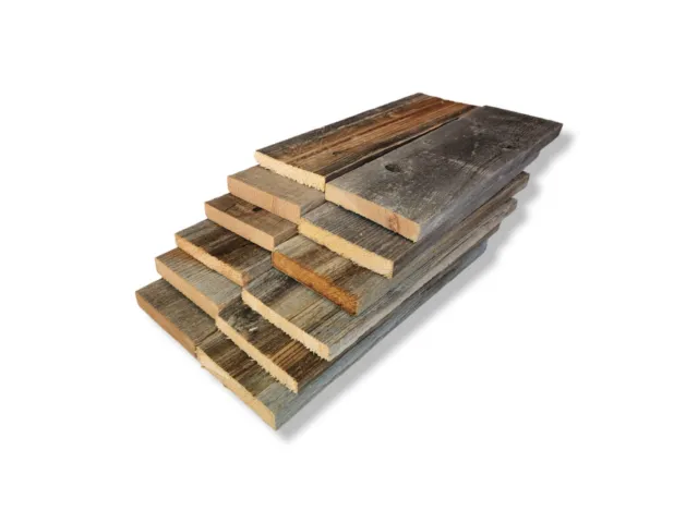 Reclaimed Wood Planks. Barn Wood Boards for DIY & Accent Walls. (12 pack)