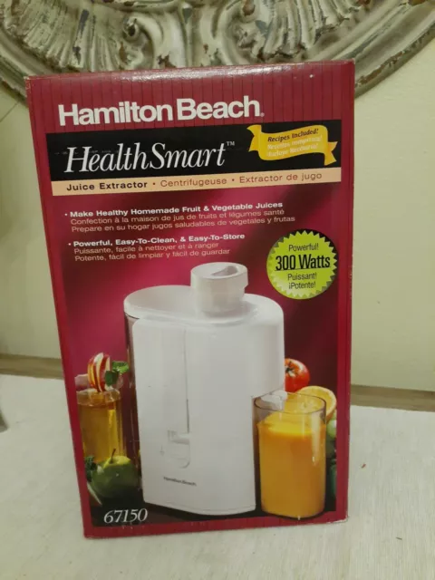 Vintage Hamilton Beach Juice Extractor Model# 67150 Health Smart NEW