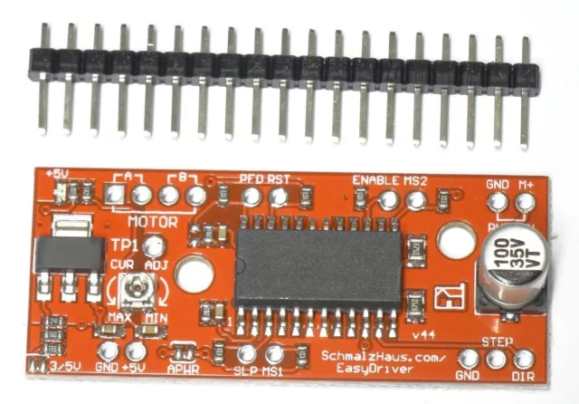 Easy Driver Moteur Pas à Pilote Module V44 A3967 Tableau Arduino -7