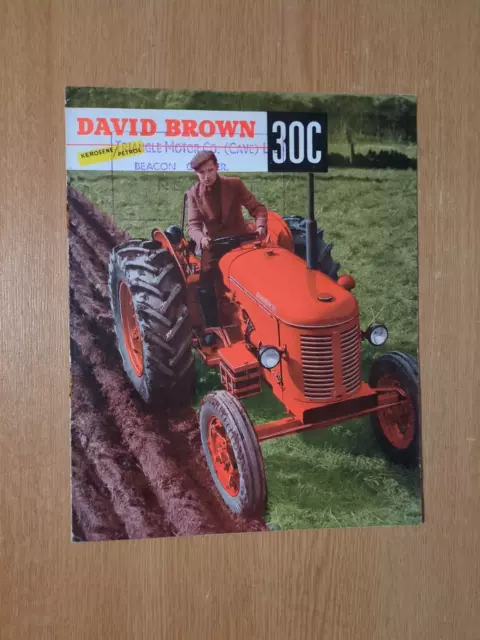 Pre Used David Brown 30 C Tractors Original Colour Farming Collectors Brochure