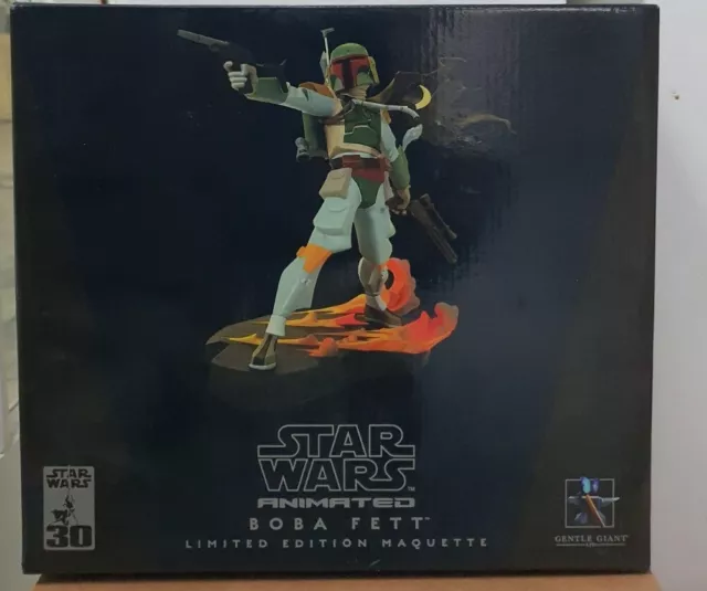 Star Wars Gentle Giant Boba Fett Animated Maquette Brand New Sealed