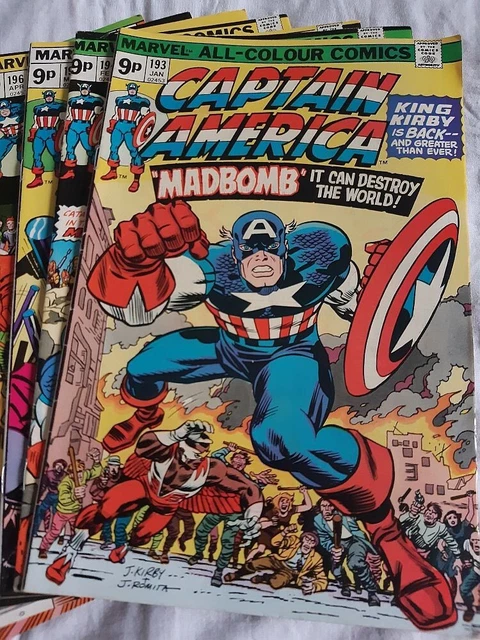 CAPTAIN AMERICA and The FALCON, Marvel, 1976, 7 Issues, Vol 1 # 193-199