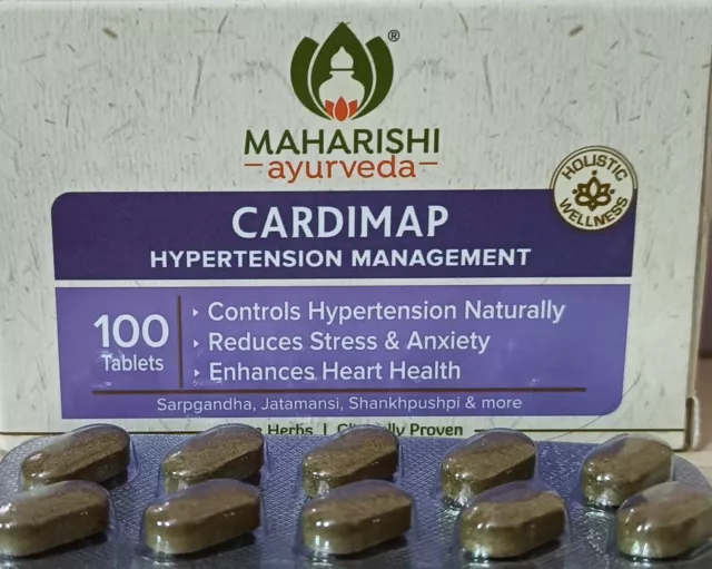 Maharishi Ayurveda Cardimap 100 Tabs | Für Blutdruck | Kostenloser Versand