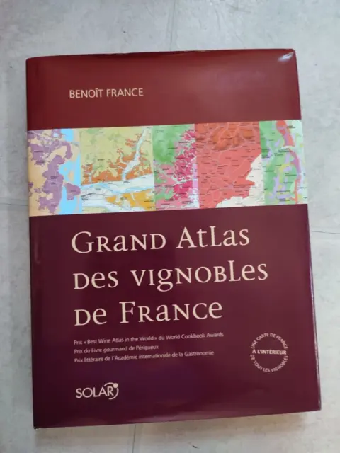 Rare Grand Atlas Des Vignobles De France-Solar-Benoit France-E.o 2002.Bel Etat 2