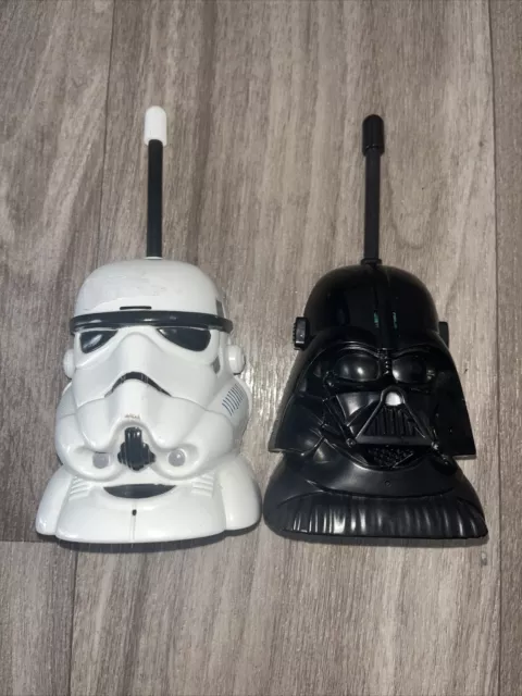 Star Wars Walkie Talkie Set Darth Vader & Stormtrooper  IMC Toys  Working 9V