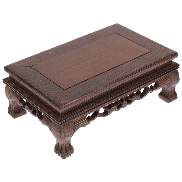 Household Flower Pot Base Wooden Office Decor Home Stand