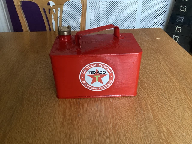 Vintage one Gallon Petrol Fuel Can with TEXACO decal