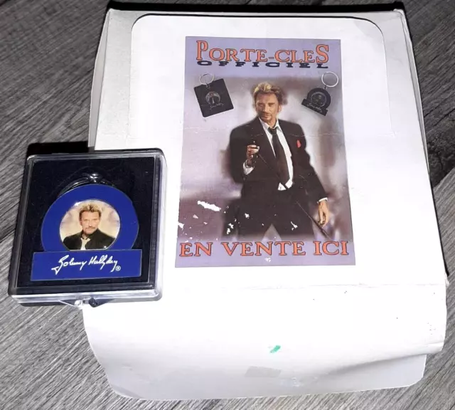 Johnny Hallyday - Porte clé collector, acier Polychrome . En coffret-Neuf