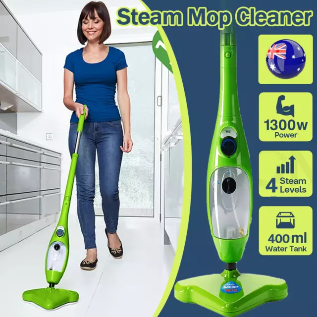 Steam Mop Handheld Carpet Cleaner High Pressure Steamer Floor Cleaning 1300W