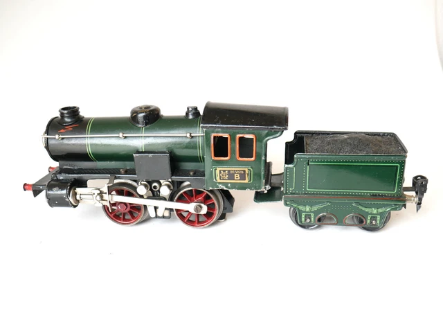 Spur 0, Märklin Dampflok mit Tender R65-13050, LüP 30 cm,  defekt, 