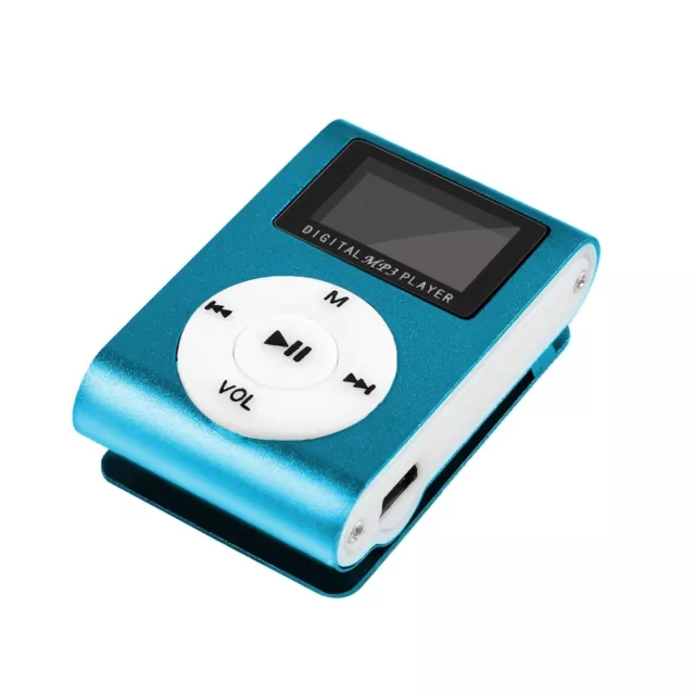 Mini lecteur MP3 Clip LCD Aluminium Micro SD Port Jusqu'à #2 Ociodual