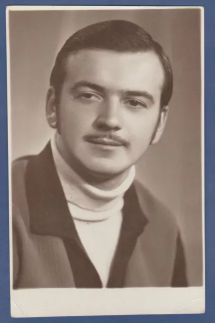 Portrait of a Young Handsome Guy, Lovely Man Soviet Vintage Photo USSR