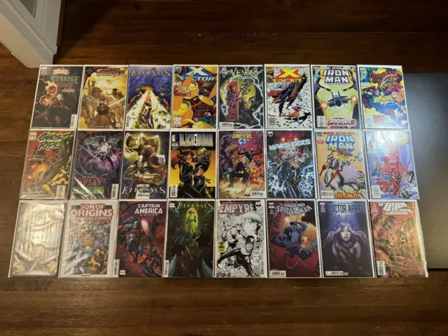 Marvel Comics Lot 24 Ghost Rider Iron Man Venom X-men Eternals Spider-man