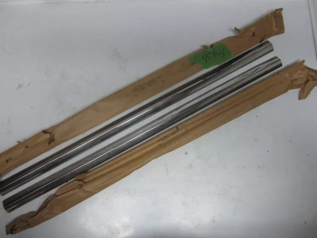 55 Plymouth Belvedere Plaza Savoy 2dr Door Trim Moulding Pair NOS 1579371