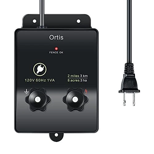Electric Fence Energizer Ortis 2-Mile/ 8 Acres Electric Fence Controller 