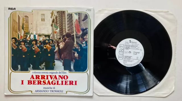 LP 33t BO film ARRIVANO I BERSAGLIERI ARMANDO TROVAIOLI NM / NM Ugo Tognazzi