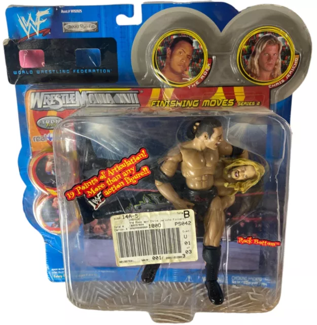 WWF Finishing Moves Series 2 WrestleMania XVII The Rock  Jericho #92025 2001