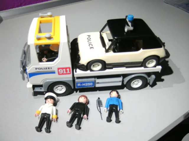 Véhicule Playmobil Camion de Police Van Set 6043 Incomplet