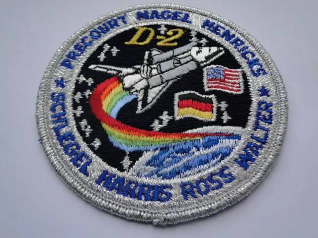 Patch NASA  Space Shuttle Columbia Mission  STS 55  ca 10,5 cm mit Missionsheft