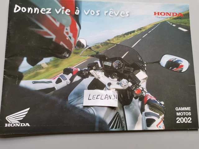 Honda Brochure catalogue moto Gamme 2002 46 pages TBE