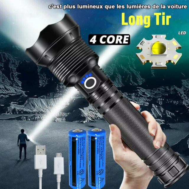 Acheter Lampe de poche LED la plus puissante, torche Rechargeable