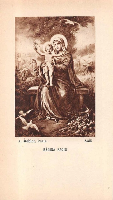 OLD nice  rare Holy cards from 1950"H7809" Holy maria