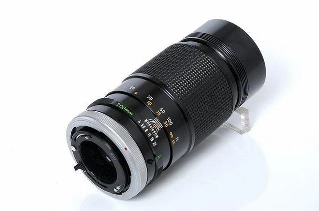 Canon Fd 200mm F4 S. S. C. Mf Téléphoto Prime Objectif Excellent De Japon F/S 4