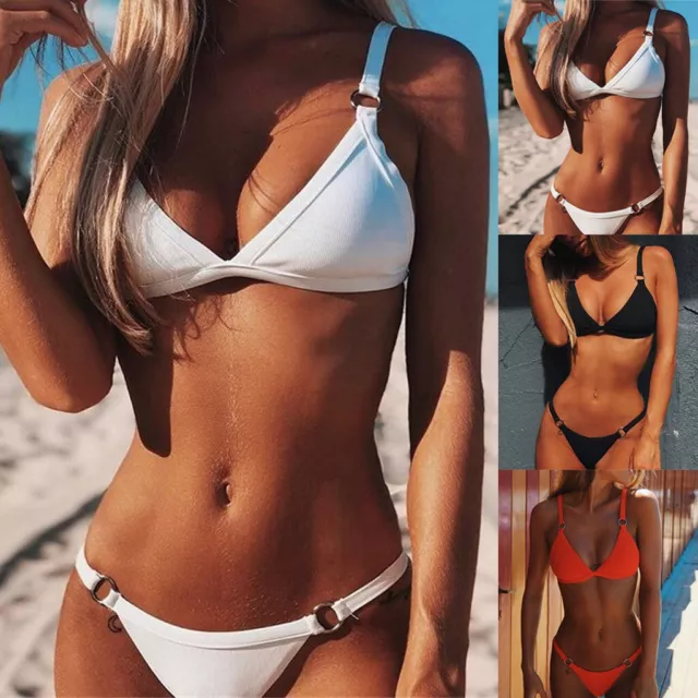 Women Bandeau Bandage Bikini Set Push-Up Brazilian Swimwear Beachwear Swimsuit