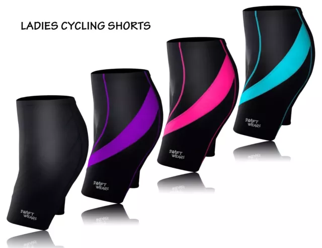 Women Girls Cycling Shorts Padded Ladies Tights Cool Max Anti Bac Pad Bike Lycra