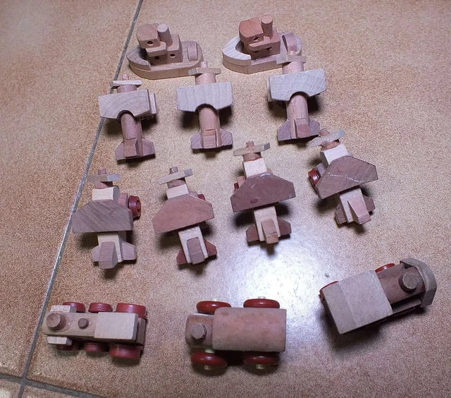Lot De 12 Mini Trains Magnétiques En Bois 'Little Lion' - Jouet Éducatif Chiffres 0-10, Apprentissage Des Nombres Pour Enfants Dès 3 Ans