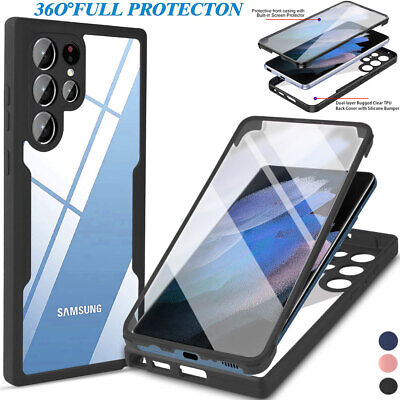 For Samsung Galaxy S22 Ultra Shockproof Hybrid Case Cover + Screen Protector