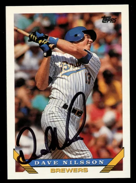 Dave Nilsson #316 signed autograph auto 1993 Topps Baseball Trading Card