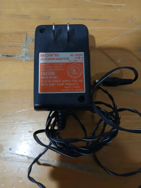 Genuine AC Power Supply Adapter Sony AC-930A 9V 0.6A 10W for Audio Equpiment OEM