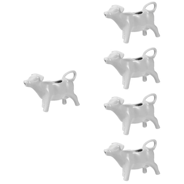 5x dispensador de crema de cerámica jarra de cerámica blanca jarra de crema