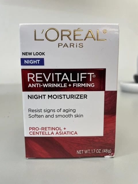 LOreal Revitalift Anti Wrinkle Firming Moisturizer Night Cream 1.7oz. New in Box