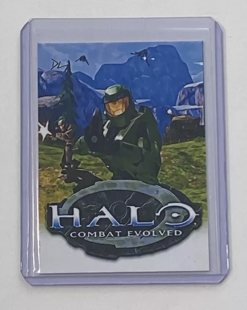 Halo Limited Edition Artist Signed Combat Evolved Game Cover Trading Card 10/10