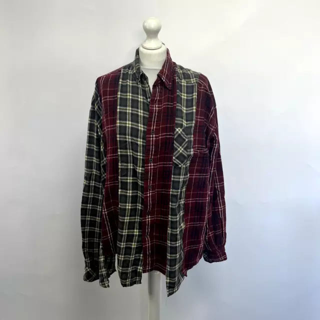 Urban Outfitters Urban Renewal Remade From Vintage Spliced Checked Shirt.